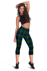 Keith Modern Tartan Capris Leggings